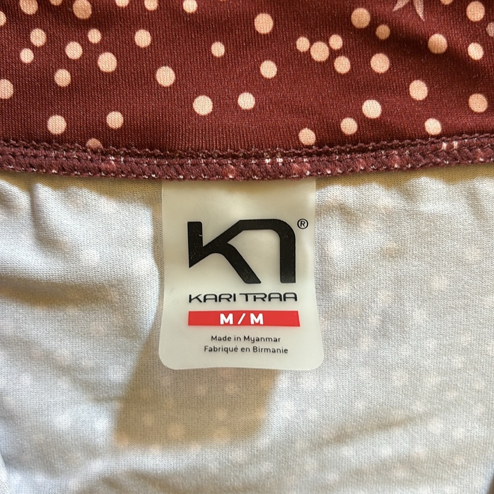 Kari Traa Meteor Half Zip Pullover Base Layer Red Pink Burgundy Golf - Picture 10 of 11